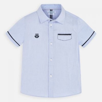 Mayoral dětská košile s krátkým rukávem 3163-19 světle modrá – Zboží Dáma