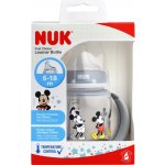 Nuk kojenecká láhev na učení Disney Mickey s kontrolou teploty šedá 150 ml – Sleviste.cz