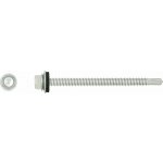 RAWLPLUG Šroub samovrtný OC do kovu max 5 mm, HEX hlava + ocel podložka - RAL Varianta: 5,5 x 25 mm RAL8019 – Hledejceny.cz