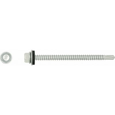 RAWLPLUG Šroub samovrtný OC do kovu max 5 mm, HEX hlava + ocel podložka - RAL Varianta: 5,5 x 25 mm RAL8019 – Hledejceny.cz