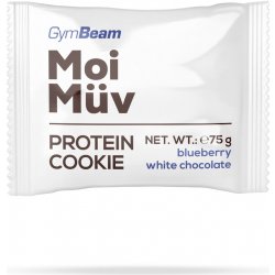 GymBeam MoiMüv Protein Cookie blueberry and white chocolate 75 g