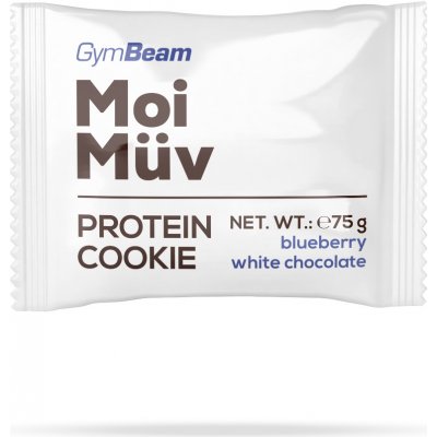 GymBeam MoiMüv Protein Cookie blueberry and white chocolate 75 g – Zboží Dáma