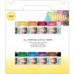 Docrafts akrylové barvy Artiste sada 12 x 59 ml Basic – Zboží Mobilmania