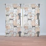 Sablio Záclony Roztomilá zvířátka: 2ks 150x250cm – Hledejceny.cz