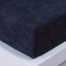Xpose Froté prostěradlo Exclusive tmavě modré 160x200