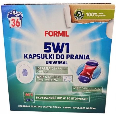 Formil 5v1 Kapsle Universal pro praní bílých a světlých tkanin 36 PD – Zboží Mobilmania