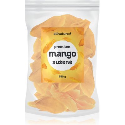 Allnature Mango sušené plátky Premium 250 g