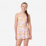 Decathlon Dívčí jednodílné plavky Lila fialová – Zboží Mobilmania