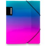 Karton P+P Karton Ombre - spisové desky s gumičkou - tyrkysovorůžové A4 – Zboží Živě