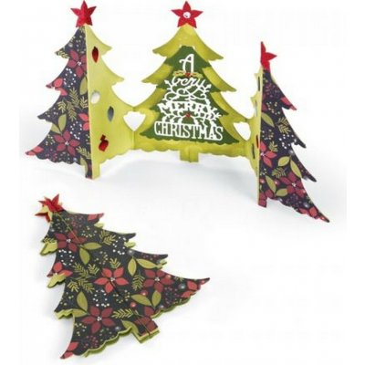 Sizzix Thinlits 6 ks skládací vánoční stromeček – Hledejceny.cz