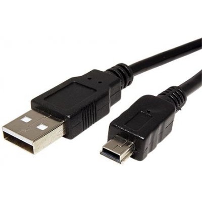 Goobay 11.92.8712 USB 2.0 USB AM - miniUSB 5pin BM, 1,8m, černý – Zboží Mobilmania