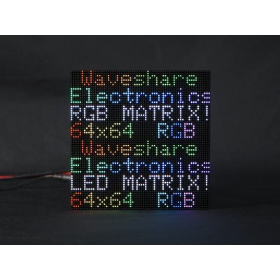 Waveshare RGB plnobarevný LED maticový panel, 64×64 pxl, rozteč 2,5 mm – Zboží Živě