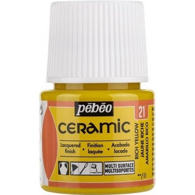 Pebeo Barva na keramiku Ceramic 45 ml White – Zboží Mobilmania