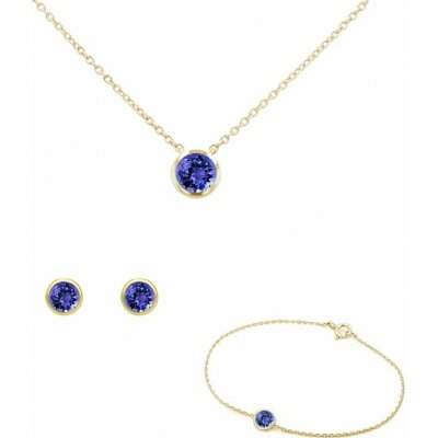 Eppi Sada jemných šperků s tanzanity Tolar C48221 – Zbozi.Blesk.cz