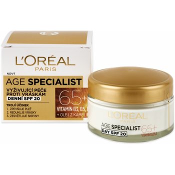 L'Oréal Age Specialist 65+ vyživující denní krém proti vráskám (Extract from Opuncie, Multivitamin, spf20) 50 ml