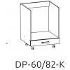 BRW DP-60/82-K dolní skříňka pro vestavné spotřebiče kuchyně Hamper