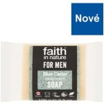 Faith For Men tuhé mýdlo Modrý cedr 100 g – Zbozi.Blesk.cz