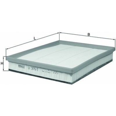 Vzduchový filtr MAHLE ORIGINAL LX 2076/3 (LX2076/3) – Hledejceny.cz