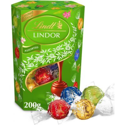 Lindt Lindor směs pralinek s bílou a mléčnou čokoládou 200 g – Zboží Dáma