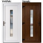 Soft Vchodové dveře Hana zlatý dub/bílá levé 100 x 210 cm – Sleviste.cz