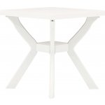 OMAXI 859828 Bistro stolek bílý 70 x 70 x 72 cm plast – Hledejceny.cz