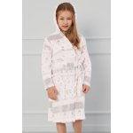 Italian Fashion Dívčí teplý župan Puri - s kapucí Světle růžová – Sleviste.cz