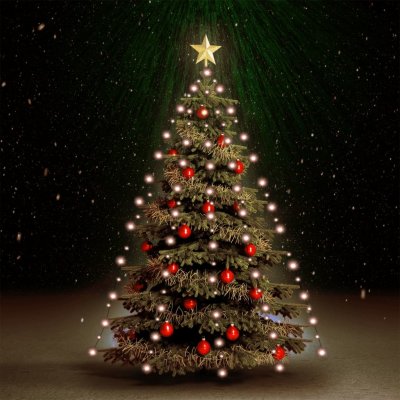 vidaXL Světelná síť na vánoční stromek se 180 LED diodami 180 cm – Hledejceny.cz