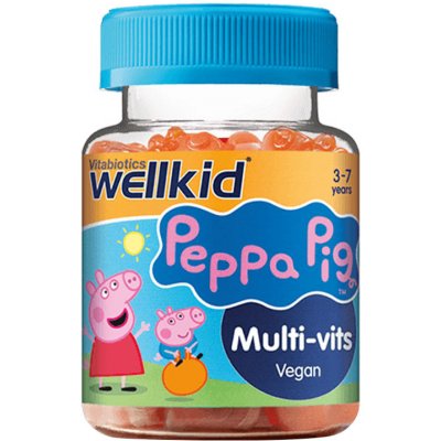 Vitabiotics Wellkid Peppa Pig Multi-Vits 30 gummies jahoda – Hledejceny.cz