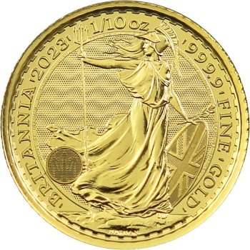 The Royal Mint 10 Pounds Britannia 1/10 oz