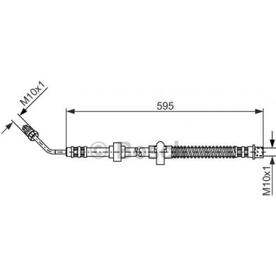 BOSCH Brzdová hadice 1 987 476 372 – Zboží Mobilmania