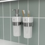 NIMCO Keira držák na kartáčky dvojitý s keramickými pohárky KE22058DKN-26 – Zboží Dáma