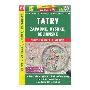 Tatry Západné Vysoké Belianske 1:40 000