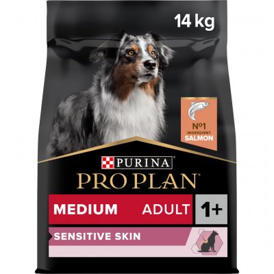 Purina Pro Plan Medium Adult Sensitive Skin losos 28 kg