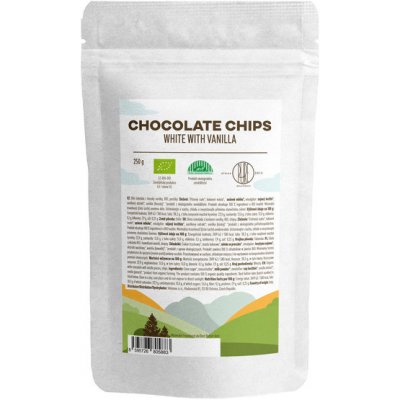 BrainMax Pure White Chocolate with Vanilla Chips čokoládové pecičky z bílé čokolády BIO 250 g – Zbozi.Blesk.cz