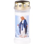 Bolsius Hřbitovní svíčka s obrázkem Panny Marie s víčkem 280g – Zboží Dáma