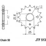 JT Sprockets JTF513-17RB | Zboží Auto