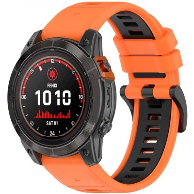 PROTEMIO 63084 SPORTY Univerzální řemínek pro Garmin Fenix 7 Pro / 7 Pro Solar / 7 Pro Sapphire oranžový