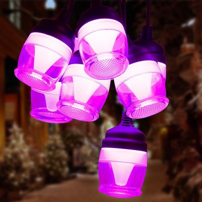Fiqops LED víla žárovky 11,6 m vodotěsná žárovka pro vánoční zahradní párty