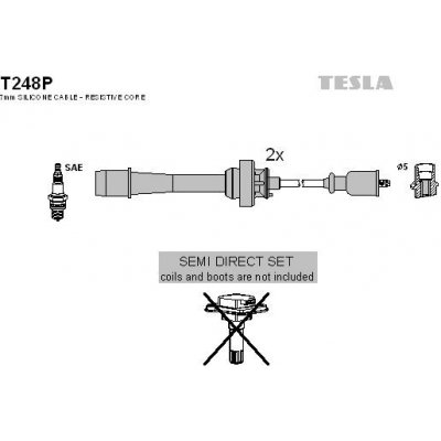 Sada kabelů pro zapalování TESLA T248P – Hledejceny.cz