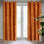 EUROFIRANY ZATEMŇOVACÍ ZÁVĚS NA KROUŽCÍCH RIA 140X250 CM ORANŽOVÁ – Hledejceny.cz