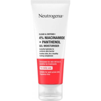 Neutrogena Clear & Defend+ Gel Moisturiser hydratační gel s niacinamidem a panthenolem 50 ml