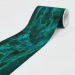 DIMEX | Vliesová samolepicí bordura Zelený mramor SBD-15-021 | 15 cm x 5 m – Hledejceny.cz