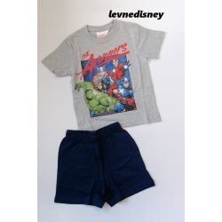 Chlapecký letní set/pyžamo Avengers šedé