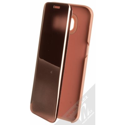 Pouzdro 1Mcz Clear View Samsung Galaxy S7 Edge růžové – Zboží Mobilmania