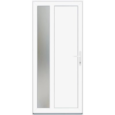 Panto Plastové vedlejší vchodové dveře pravé K511-98 bílá 98 x 198 cm – Zboží Mobilmania