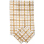 Sleep-well MODERNÍ KÁRO 50 x 70 cm OKROVÁ 3 ks – Zbozi.Blesk.cz