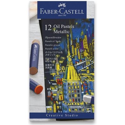 Faber-Castell Olejové pastely Metallic 12 ks 127014 – Zboží Mobilmania