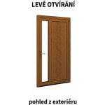 ALUPLAST zlatý dub/bílé 11 Levé 85 x 200 – Zboží Mobilmania