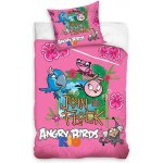 Carbotex povlečení Angry Birds Rio růžová bavlna 140x200 70x80 – Hledejceny.cz