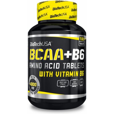 Biotech USA BCAA + B6 100 tablet – Zboží Mobilmania